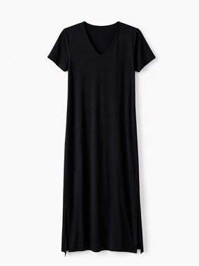 Lulus Black Dress with side slits - XS
